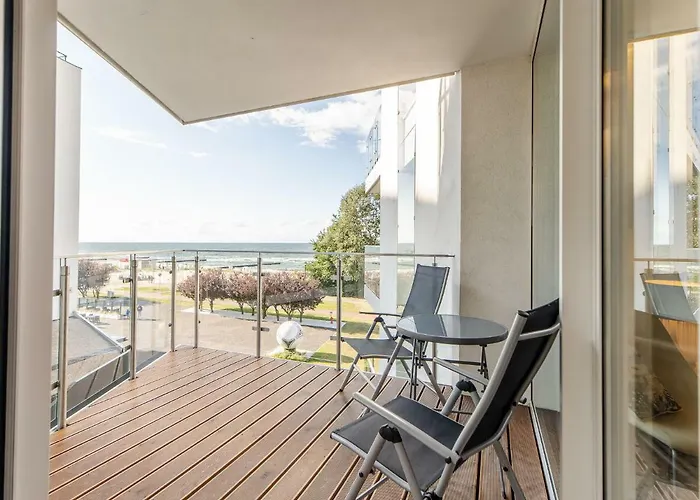 Z Widokiem Na Morze Z Aneksem Kuchennym I Basenem Ultra Marine Apartment Kolobrzeg